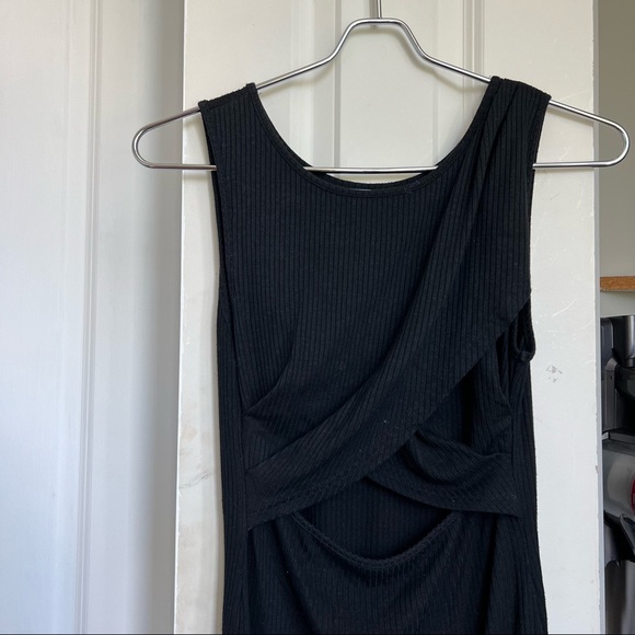Black Dress with Cutout - Picture 2 of 5